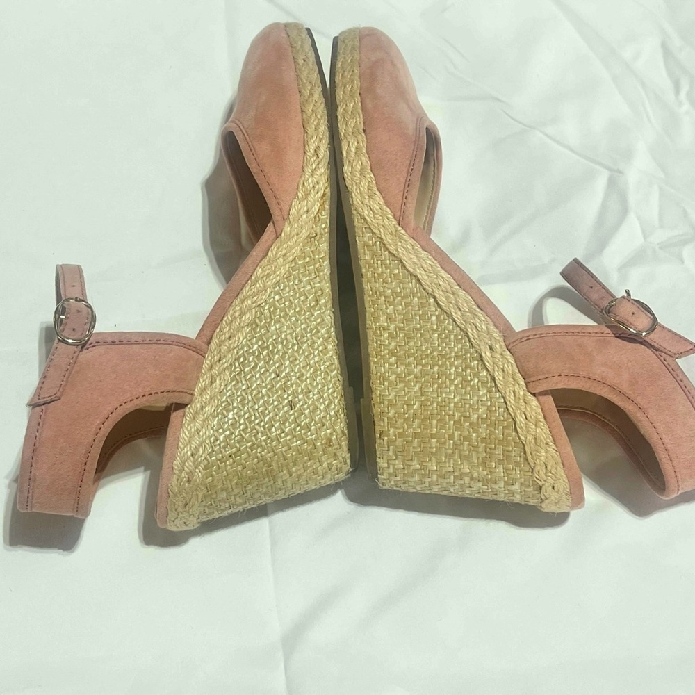 Blush Espadrille Wedges Lexi & Abbie - Picture 10 of 12